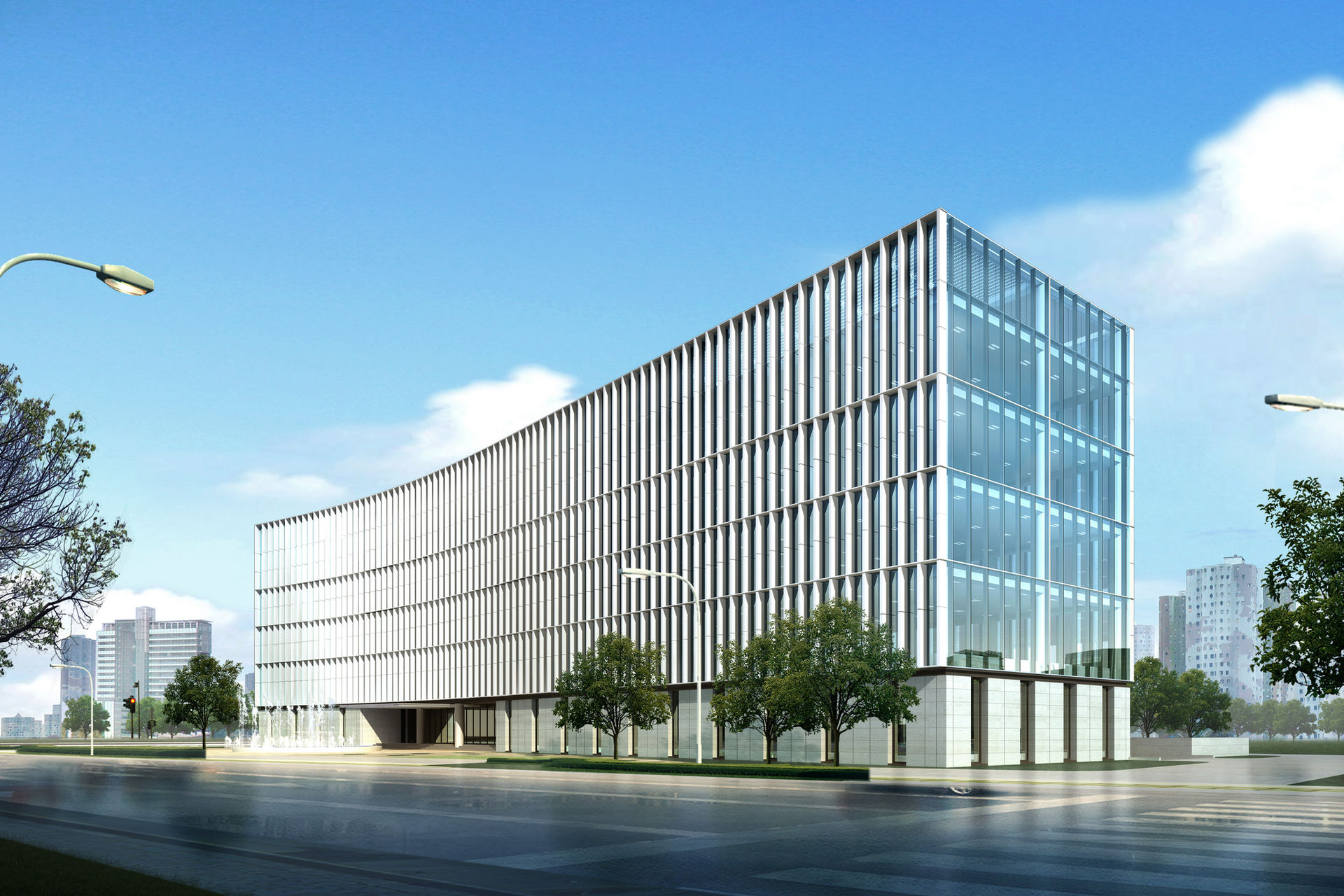 Modern tenant upfit commercial building